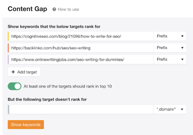 content gab seo-writing